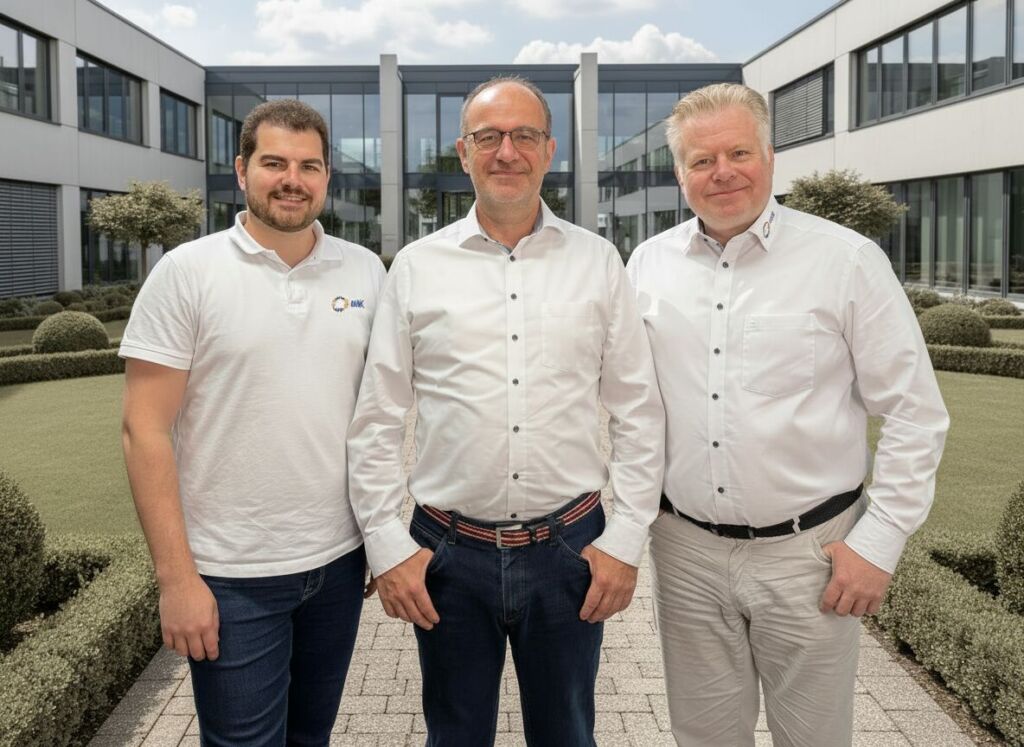 Staffelübergabe beim Anwenderkreis Proalpha: Der bisherige Geschäftsführer Thomas Schmidt (Mitte) mit seinen Nachfolgern Uwe Siegwart (links) und Christoph Schott (rechts)