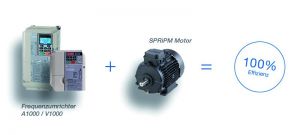 Die Plug&Play-Kombination SPRiPM besteht aus zwei Frequenzumrichtern sowie einem Permanentmagnet-Synchronmotor. (Bild: Vipa GmbH)