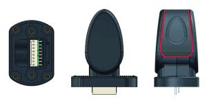 Äußerst kompakte Halleffekt-Joysticks: Die Bauhöhe der neuen Serie BH beträgt lediglich 60mm über Panel. (Bild: APEM Bauelemente GmbH)