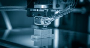 Electronic three dimensional plastic printer during work , 3D printer, 3D printing (Bild: Ernst & Young GmbH)